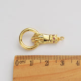 Gold Plated Hand With Circle Charm Pendant WX1935