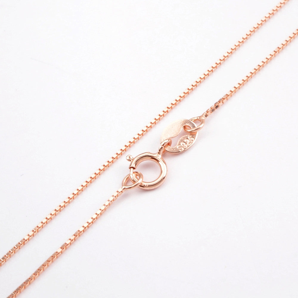 3 Pcs of 16" Gold Plated 925 Sterling Silver Box Chain Necklace, Finished Chain, DIY Jewelry Making PJ157
