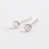 10 pairs of 925 Sterling Silver Earring Posts, 3mm Round Settings, DIY Jewelry Making Finding PJ159