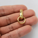 Gold Plated Hand With Circle Charm Pendant WX1935