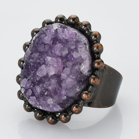 Bronze Amethyst Ring WX2239