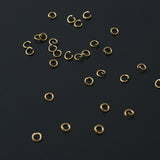 10 Pcs Gold Plated Stainless Steel Extenders Chain, Open Jump Rings, Silver Extension, For DIY Necklace Bracelet Jewelry Making, Accessories Findings AL820