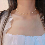 Double-Layer Fresh Water Pearl Bead Bracelet/Choker Necklace AL690