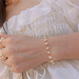 Double-Layer Fresh Water Pearl Bead Bracelet/Choker Necklace AL690