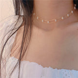 Double-Layer Fresh Water Pearl Bead Bracelet/Choker Necklace AL690