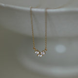 18" Dainty Small CZ Heart Pendant Necklace Zircon Heart Necklace, S925 Sterling Silver Jewelry AL1098