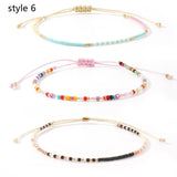 3 Pcs/Set Bohemian Skinny Rainbow Miyuki Beads Bracelet, Friendship Bracelet, Handmade Boho Jewelry AL1127