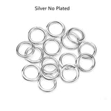 10 Pcs of S925 Sterling Silver Closed Loops & Open Jump Rings, Bracelet Connecting Rings, DIY Jewelry Accessories Findings AL1131