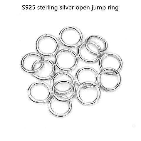 10 Pcs of S925 Sterling Silver Closed Loops & Open Jump Rings, Bracelet Connecting Rings, DIY Jewelry Accessories Findings AL1131