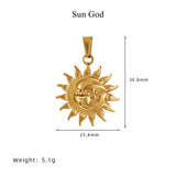 Gold Stainless Steel Unicorn Pendants,Sun Star Angel Cupid Heart Feather Totem Bird Pendants, DIY Making Jewelry Crafts AL1135