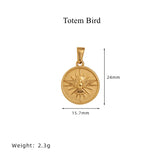 Gold Stainless Steel Unicorn Pendants,Sun Star Angel Cupid Heart Feather Totem Bird Pendants, DIY Making Jewelry Crafts AL1135