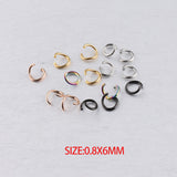 100 pcs of Stainless Steel Gold Plated Open Jump Rings, Loops, Connector Rings, DIY Jewelry Findings AL1138