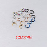 100 pcs of Stainless Steel Gold Plated Open Jump Rings, Loops, Connector Rings, DIY Jewelry Findings AL1138