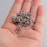 100 pcs of Stainless Steel Gold Plated Open Jump Rings, Loops, Connector Rings, DIY Jewelry Findings AL1138