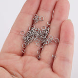 100 pcs of Stainless Steel Gold Plated Open Jump Rings, Loops, Connector Rings, DIY Jewelry Findings AL1138