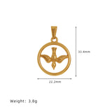 Gold Coin Ice cream Feather Angel Airplane Cross Multi Kind Pendants, Stainless Steel Plated, DIY Making Jewelry Pendant AL1147