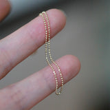 Minimalist Small Ball Beads Chain Bracelet, S925 Sterling Silver Beaded Bracelet Fashion Jewelry AL1207