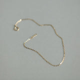 Minimalist Skinny Cable Chain S925 Sterling Silver Bracelet, Fashion Jewelry AL1208