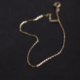 Skinny S925 Sterling Silver Cable Chain Minimalist Bracelet AL1208