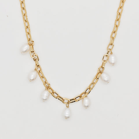 Boho Baroque Mulit Natural Freshwater Pearl Necklace AL1255
