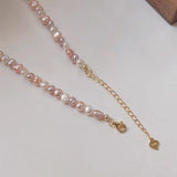 Multi-Color Baroque Pearl Necklace/Bracelet, Pink Purple White Freshwater Pearls, S925 Sterling Silver Jewelry For Women AL1260