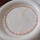 Multi-Color Baroque Pearl Necklace/Bracelet, Pink Purple White Freshwater Pearls, S925 Sterling Silver Jewelry For Women AL1260