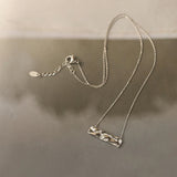 Gold Bar Pendant Necklace with Mountain-Sea Inspired, Titanium Steel Anti-Tarnish Jewelry AL1266