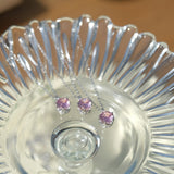 18" Dainty S925 Silver Crown Pink CZ Necklace Zircon Pendant Necklace AL1294