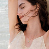 S925 Sterling Silver Larimar and Red Agate Oval Pendant Necklace in 18K Gold Plated AL1300