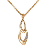 Infinity ~ S925 Sterling Silver 18K Gold Plated Figure-Eight Necklace, Möbius Necklace AL1303