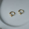 Knot ~ S925 Sterling Silver Small Exquisite Sparkling Huggie Hoop Earrings in 14K Gold Plated AL1314