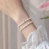 Dainty Freshwater Seed Pearl Bracelet For Women, Summer Beach Jewelry Gift AL1322