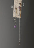 1 Pcs Silver Natural Stone & Freshwater Pearl Beads Drop Stud Earring, Stainless Steel, Cool Summer Jewelry AL1331