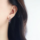 1 Pcs Silver Natural Stone & Freshwater Pearl Beads Drop Stud Earring, Stainless Steel, Cool Summer Jewelry AL1331