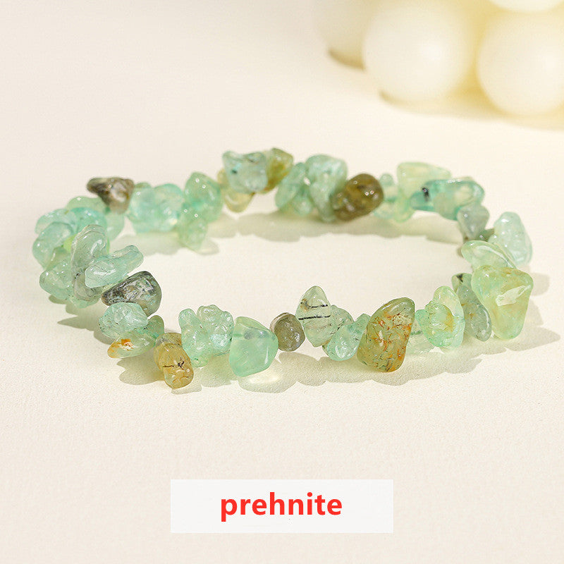 New Stones!  Natural Crystal Chips Beaded Stretch Bracelet, Irregular Agate Jade Fluorite Raw Gemstone Bracelet, Handmade Boho Jewelry AL138-new