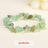 New Stones!  Natural Crystal Chips Beaded Stretch Bracelet, Irregular Agate Jade Fluorite Raw Gemstone Bracelet, Handmade Boho Jewelry AL138-new