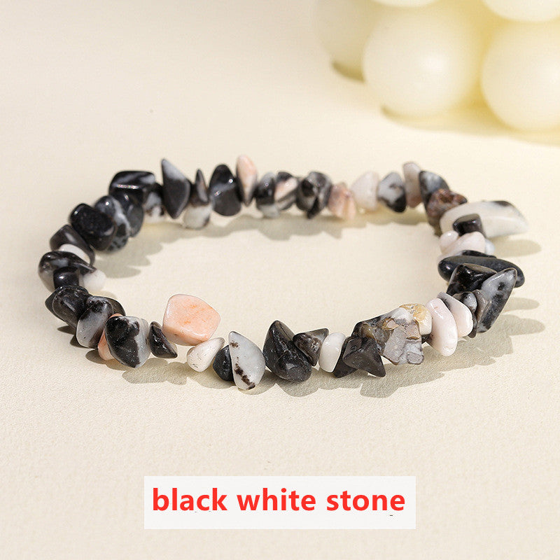 New Stones!  Natural Crystal Chips Beaded Stretch Bracelet, Irregular Agate Jade Fluorite Raw Gemstone Bracelet, Handmade Boho Jewelry AL138-new