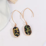 Oval Gold Plated Abalone Earrings, White Shell Earrings, Faceted Natural Seashell Jewelry AL515
