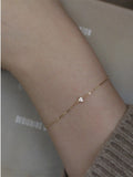 925 Sterling Silver Four-Claw Zircon Bracelet, Dainty CZ Necklace, Fashion Jewelry AL859