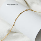 Stainless Steel Cable Snake Curb Glitter Chain Necklace, 18"/20"/24" Finished Necklace, DIY Jewelry Making Findings AL868