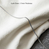 Stainless Steel Cable Snake Curb Glitter Chain Necklace, 18"/20"/24" Finished Necklace, DIY Jewelry Making Findings AL868