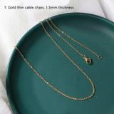 Stainless Steel Cable Snake Curb Glitter Chain Necklace, 18"/20"/24" Finished Necklace, DIY Jewelry Making Findings AL868