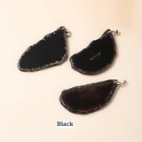 No Plated Big Rainbow Agate Pendant Freeform Natural Agate Druzy Geode Slice Pendant, For Jewelry Making AL890