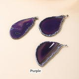 No Plated Big Rainbow Agate Pendant Freeform Natural Agate Druzy Geode Slice Pendant, For Jewelry Making AL890