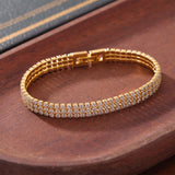 Titanium Steel Full Rainbow CZ Micro Pave Bracelet Zircon Bracelet, Lady Fashion Jewelry AL972