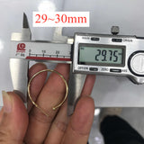 20 Pcs Silver Plated Brass 30mm 35mm Hoop Earring Findings No Ear Backs Circle Round Earrings DIY Making Jewelry PJ246