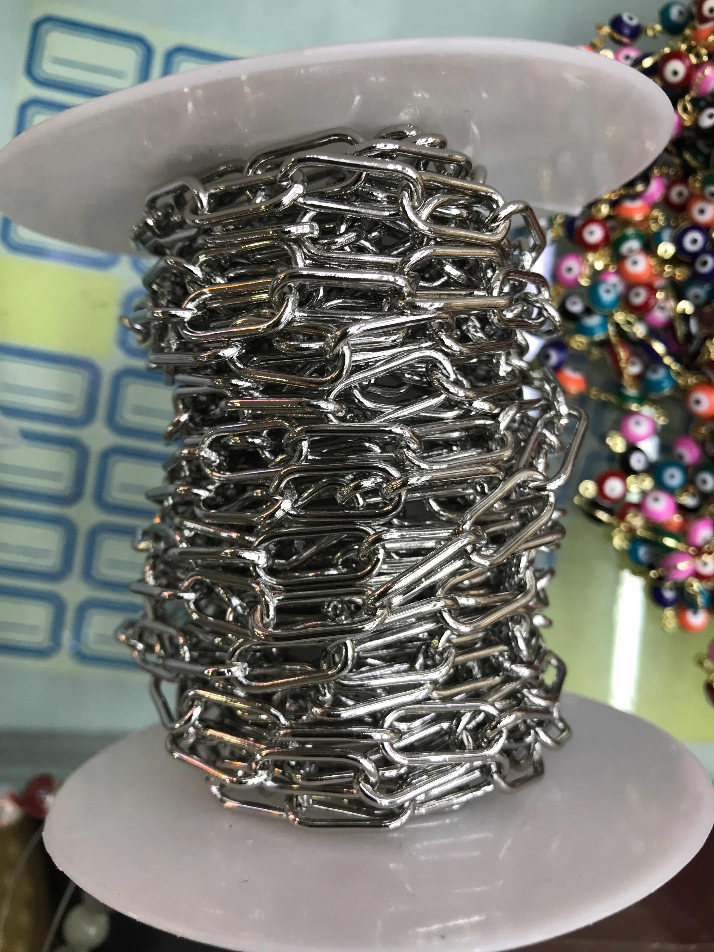 Paperclip Chains Making Jewelry Supply in Gold Silver Plated PJ473-G