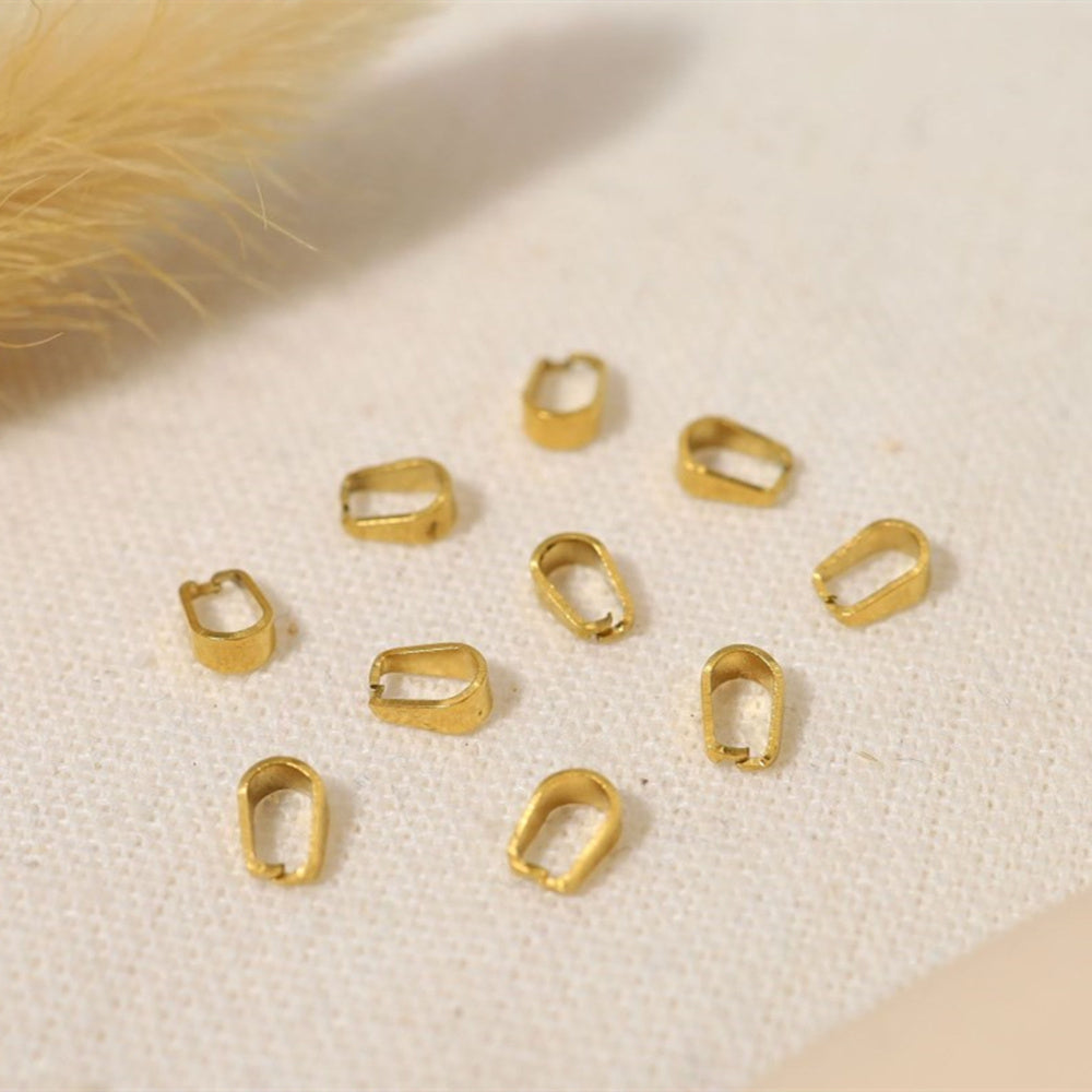 Delicate Multi Stone Charm Pendants, 18K Gold Titanium Steel, DIY Jewelry Making Accessories AL718