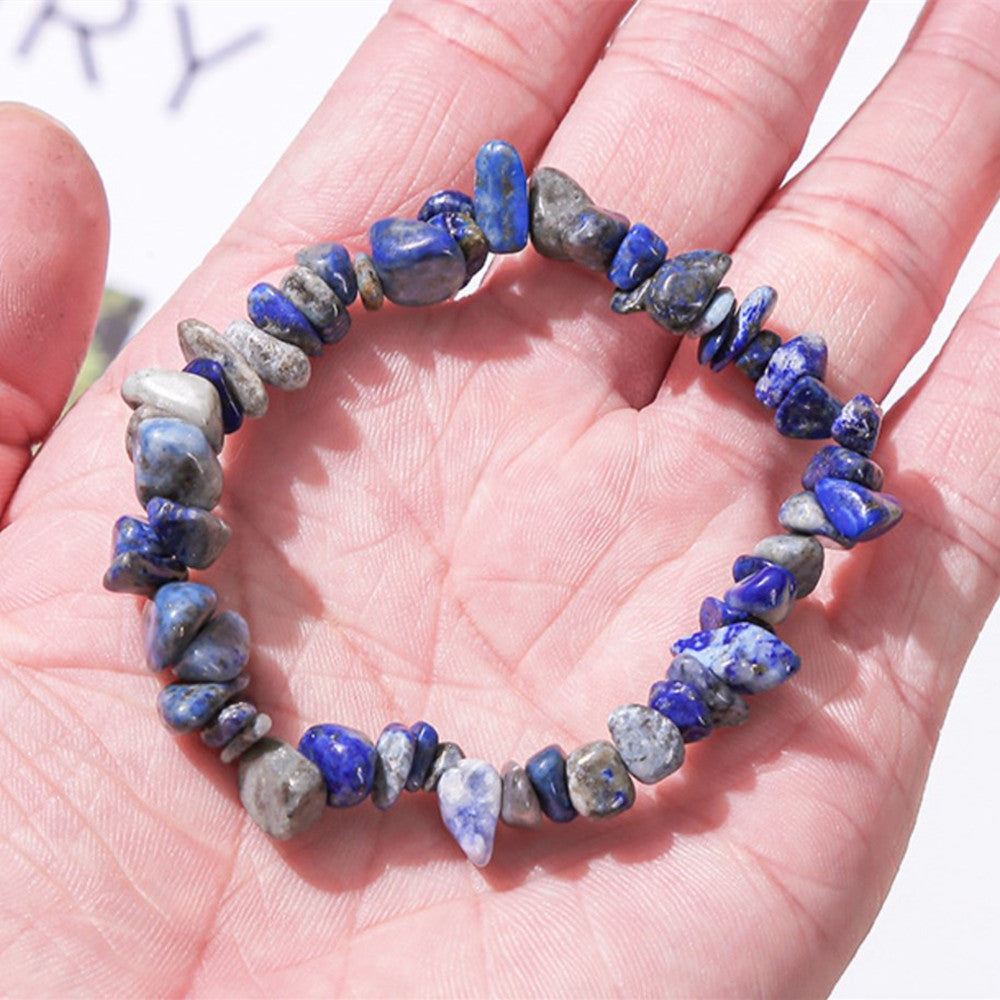 New Stones!  Natural Crystal Chips Beaded Stretch Bracelet, Irregular Agate Jade Fluorite Raw Gemstone Bracelet, Handmade Boho Jewelry AL138-new