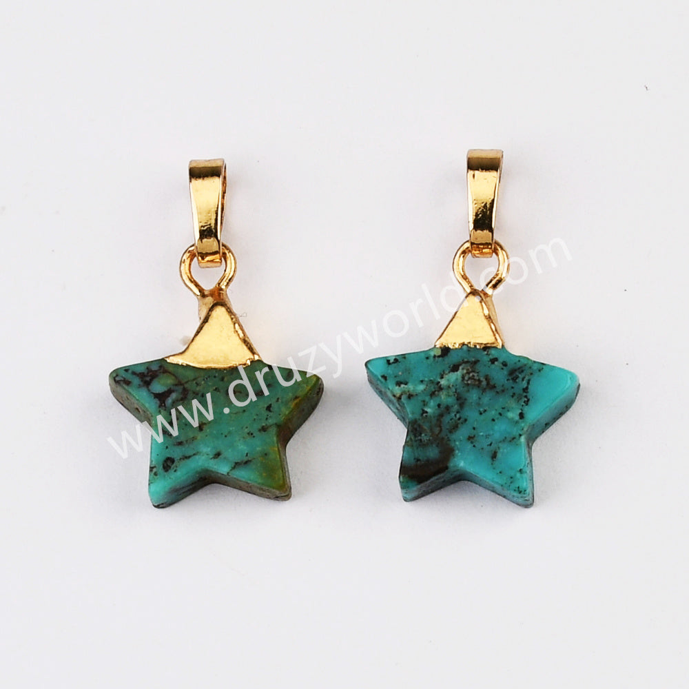 turquoise star pendant